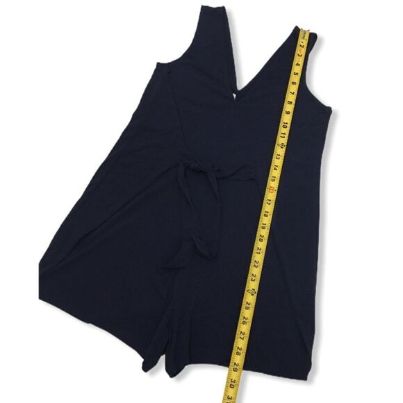 BCBGeneration Navy Tie Front  Romper - Picture 9 of 12